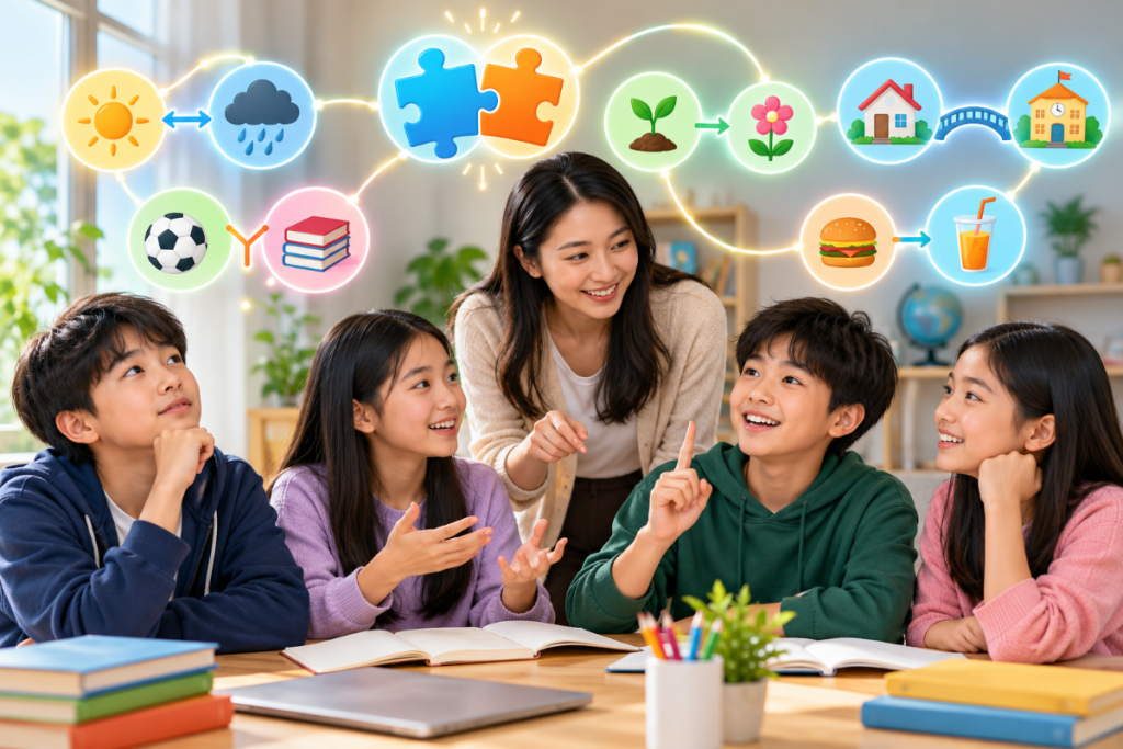 Bài tập liên từ lớp 6